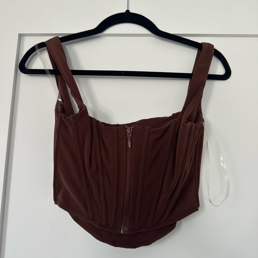 House of CB Brown Corset top - Picture 3 of 3